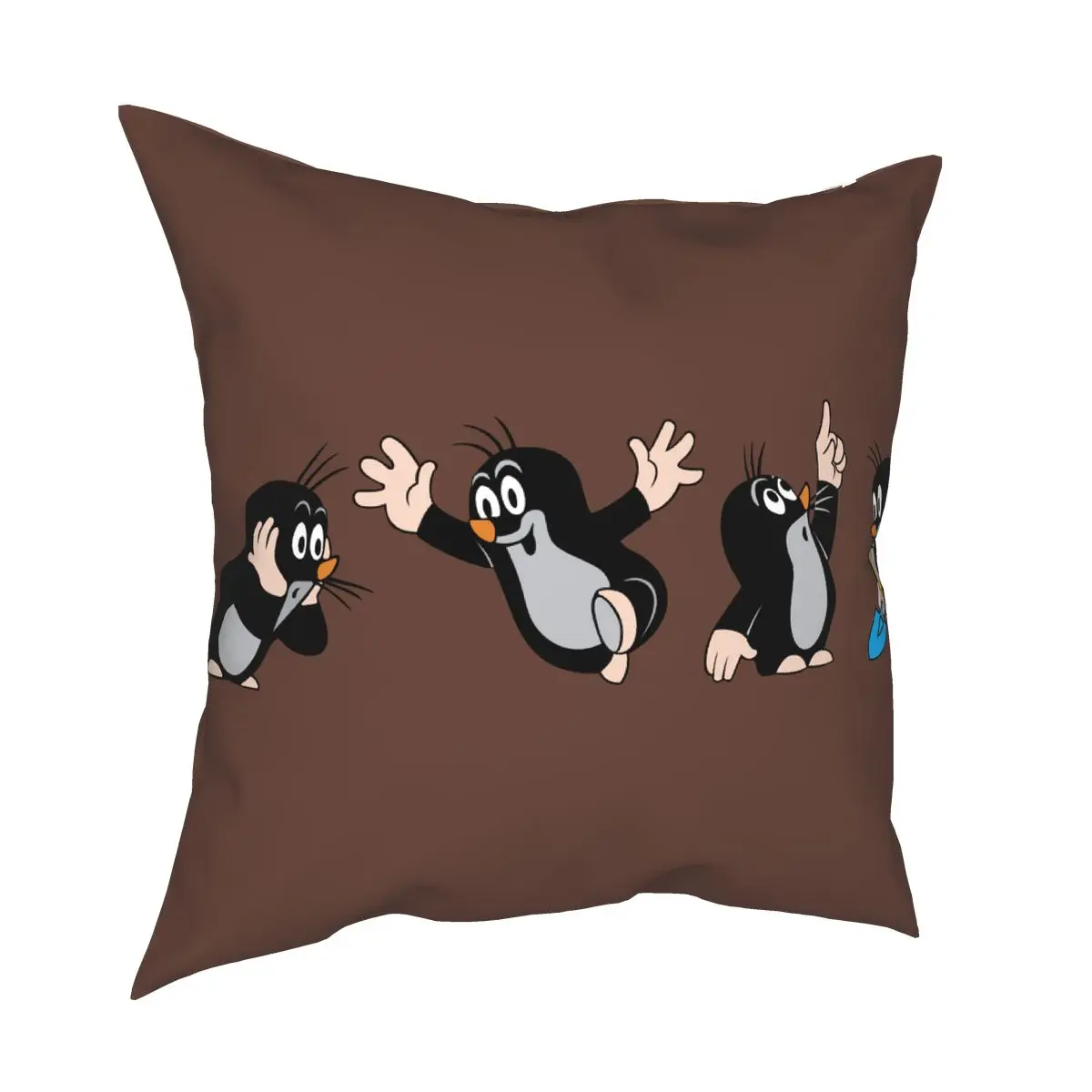 European Mole Comics Pillowcase Home Decorative Krtek Little Maulwurf Cushions Throw Pillow for Living Room Double-sided Print
