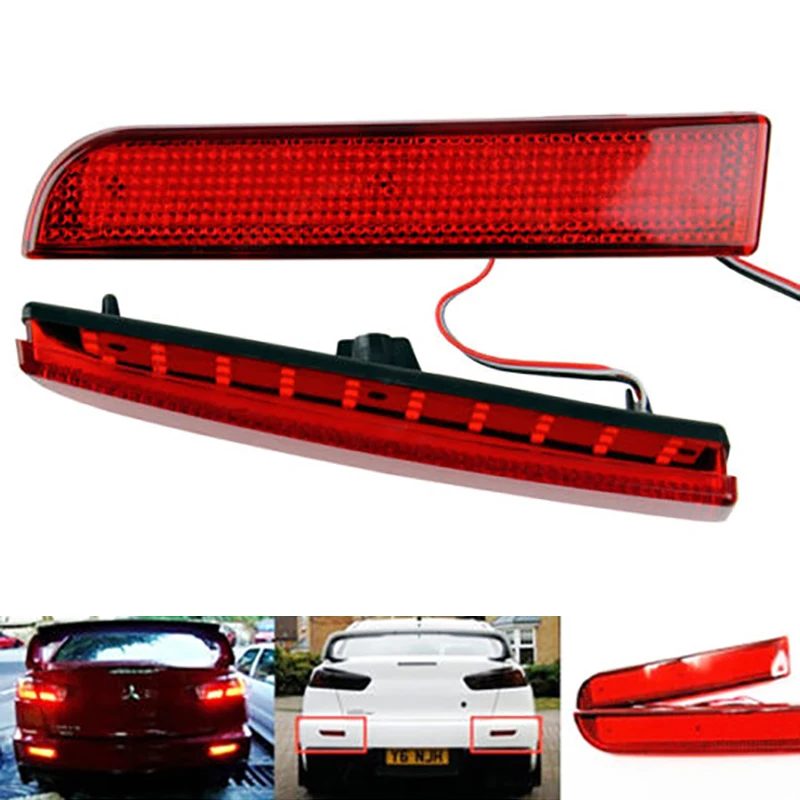 Автомобильный красный светоотражатель для бампера светодиодный задний стоп