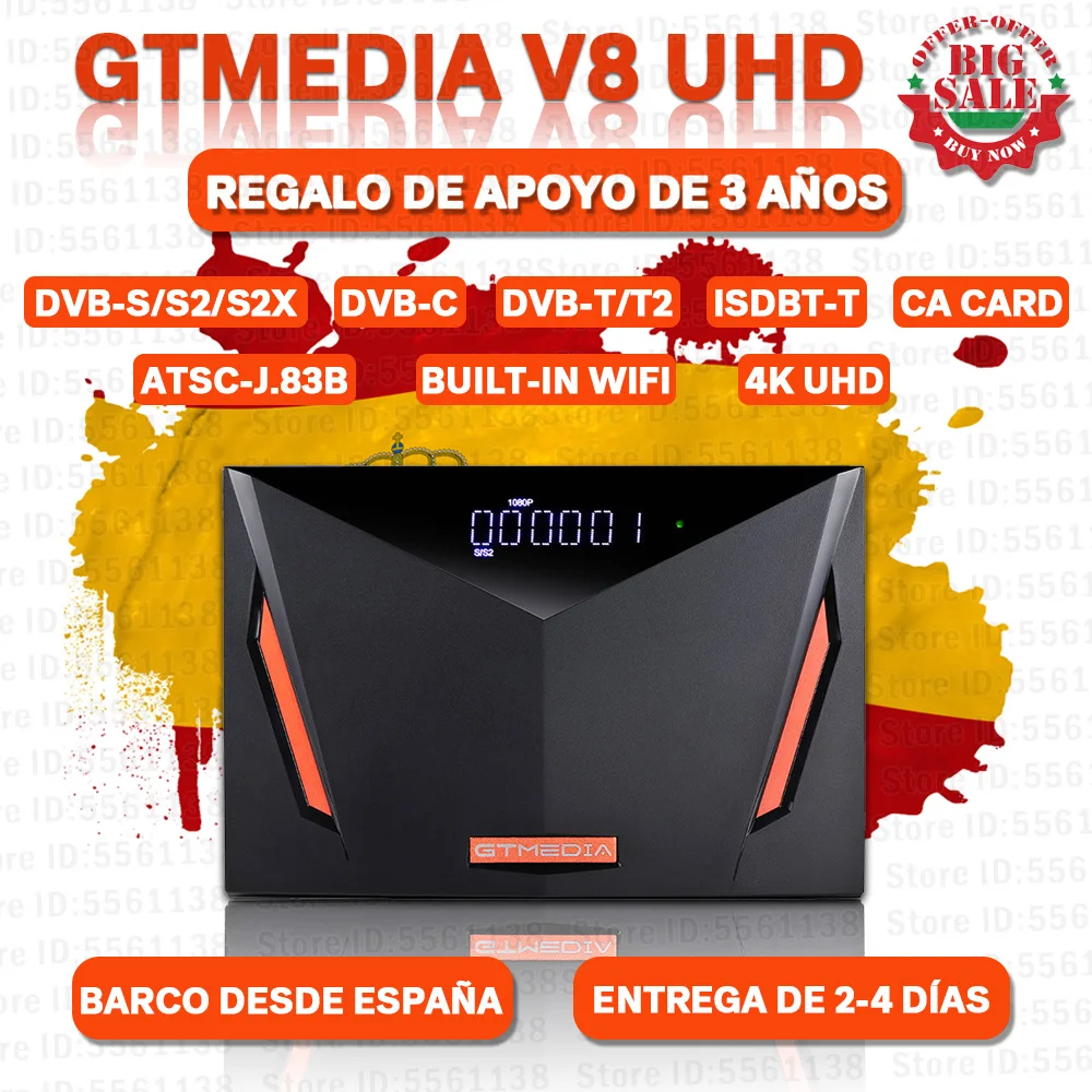 Новый Gtmedia V8 UHD DVB S2 цифра спутниковый телевизионный ресивер Встроенный Wi Fi