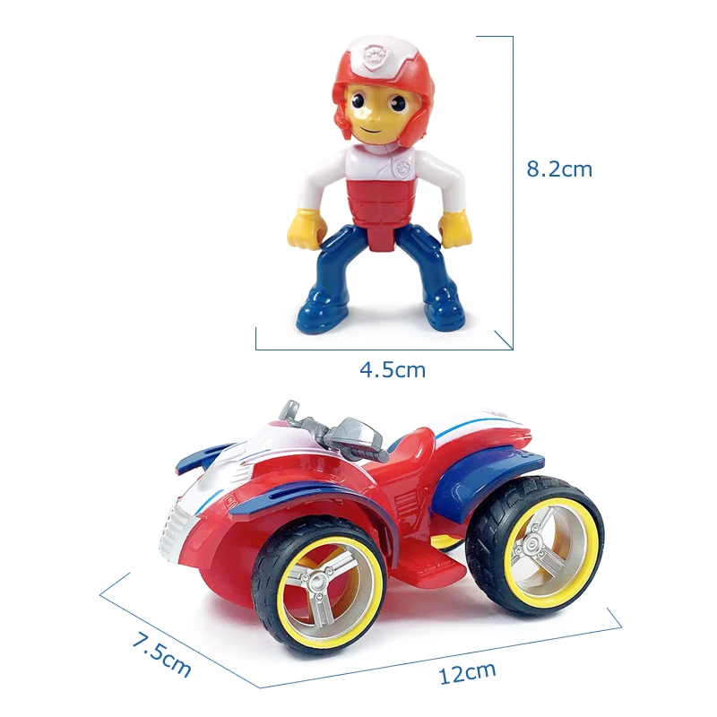 Paw Patrol Car Детские игрушки Ryder Everest Marshall Tracker милый мультфильм аниме фигурка модель
