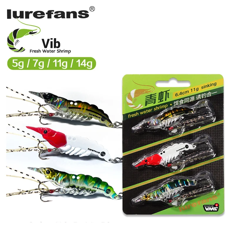 Lurefans 3 шт. Xia Vib Тонущая приманка для рыбной ловли искусственная 7 г/11 г/14 г набор