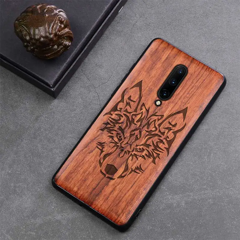 Чехол для телефона Oneplus 7 Pro 6t 6 5t оригинальный Boogic деревянный ТПУ чехол аксессуары