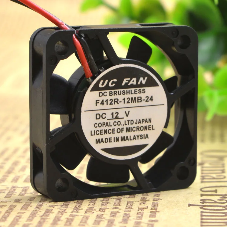 Новый вентилятор UC DC12V 4010 4 см F412R-24MB-11 защиты электродвигателя Вентилятор