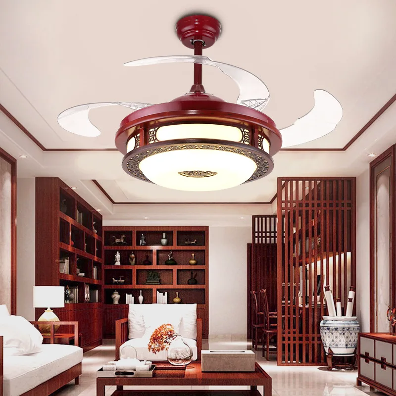 Новая китайская лампа-невидимка для потолочного вентилятора лампа ресторана