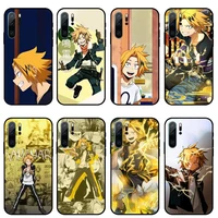 my hero academia denki kaminari anime phone case for huawei honor mate p 10 20 30 40 i 9 8 pro x lite smart 2019 nova 5t