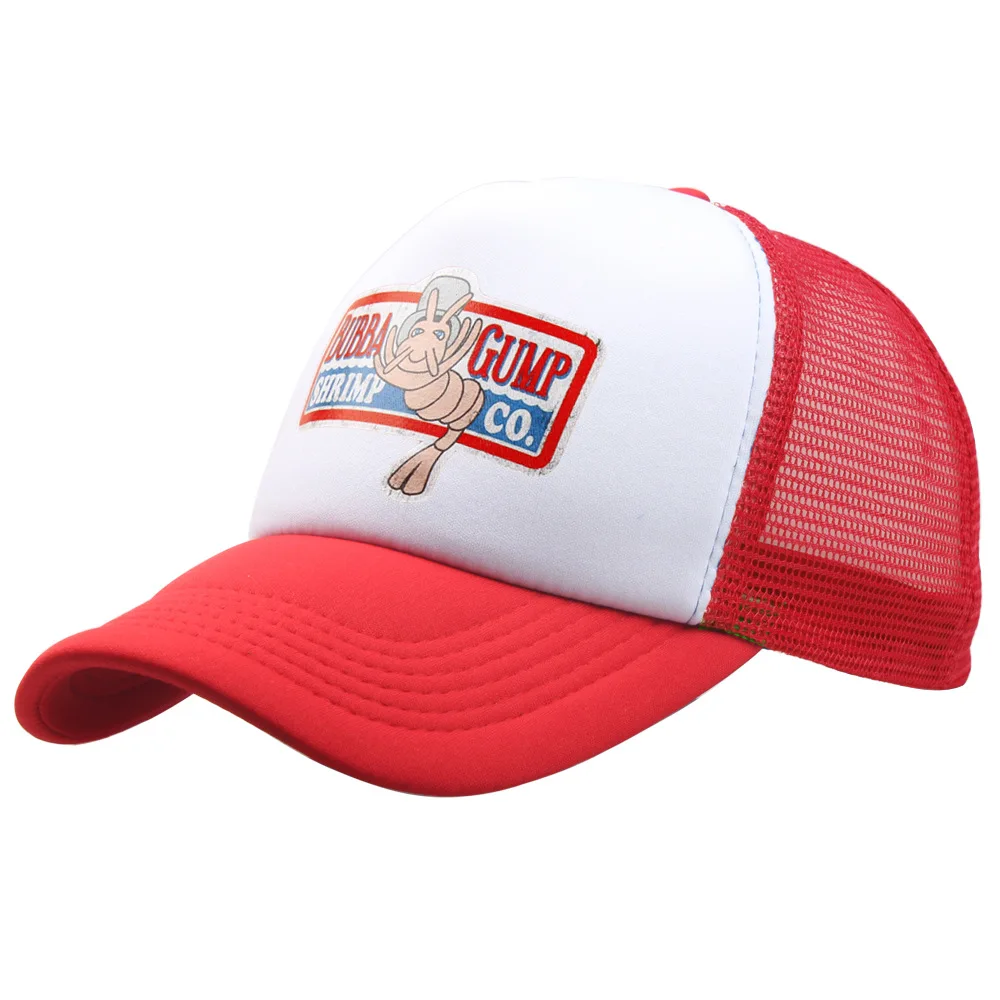 

men women GUMP SHRIMP mesh Baseball cap adjustable cotton Sport hats Summer Cap casual Hat Forrest Gump caps Costume wholesale