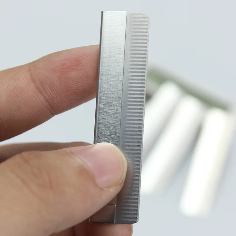 10 шт./компл. Бритва для бровей лезвие-триммер из нержавеющей стали нож лица лезвие