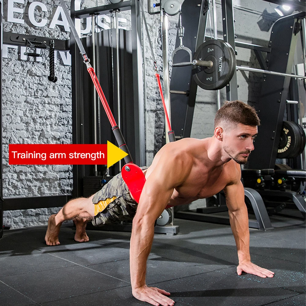

Fitness Pull-Ups Bar Trainer Gym Horizontal Bar Auxiliary Belt Elastic Rope Resistance Band Crossfit Arm Strength Training Sport