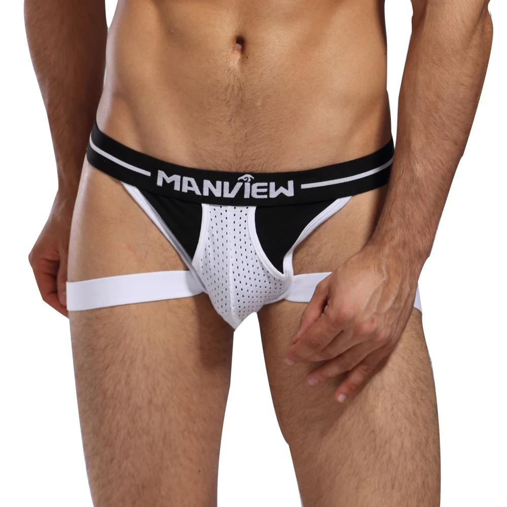 Сексуальное мужское нижнее белье дышащие бриджи с эластичным поясом открытыми