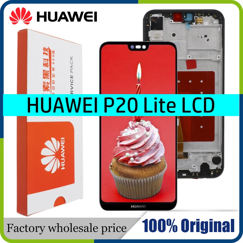 10 шт./лот 5 84 &quotЖК дисплей для HUAWEI P20 Lite сенсорный экран с рамкой ЖК Huawei Nova 3e