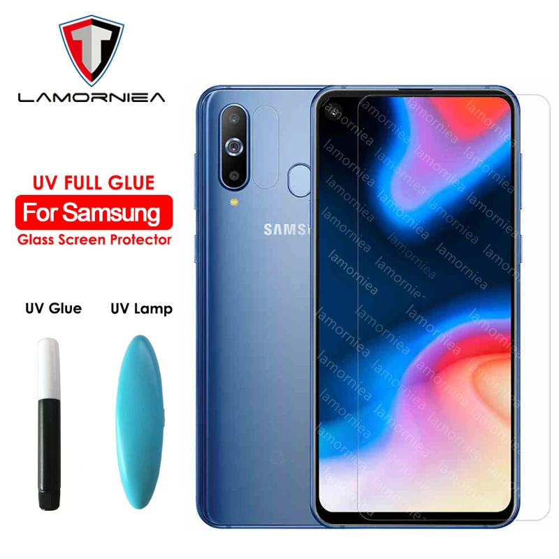 Закаленное УФ стекло 100D с полным покрытием для Samsung Galaxy A30 A50 A10 Защита экрана M10 M20