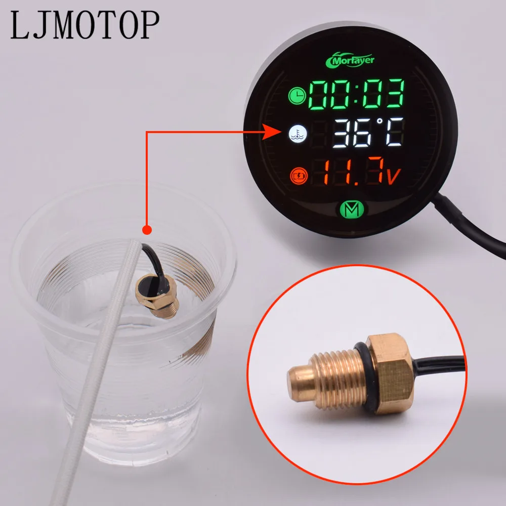 4-in-1 Motorcycle Meter Time/Water Temperature/Voltage/USB Display Table For KAWASAKI KLX KX 65 85 100 125 250 250F 450F KLX125 |