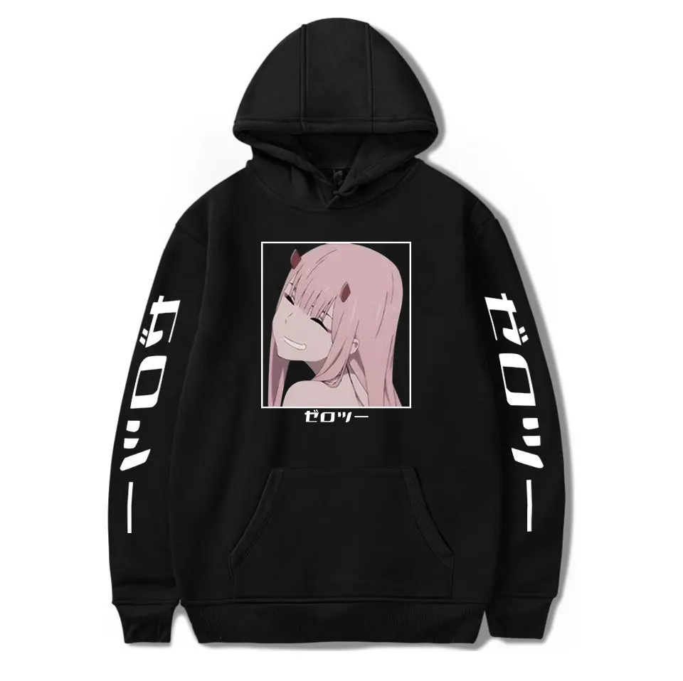

Anime Darling in the franxx Hoodie Sweatshirt ZERO TWO Hoodies Women Sweatshirt Harajuku Anime Girls hoody Clothes Oversized