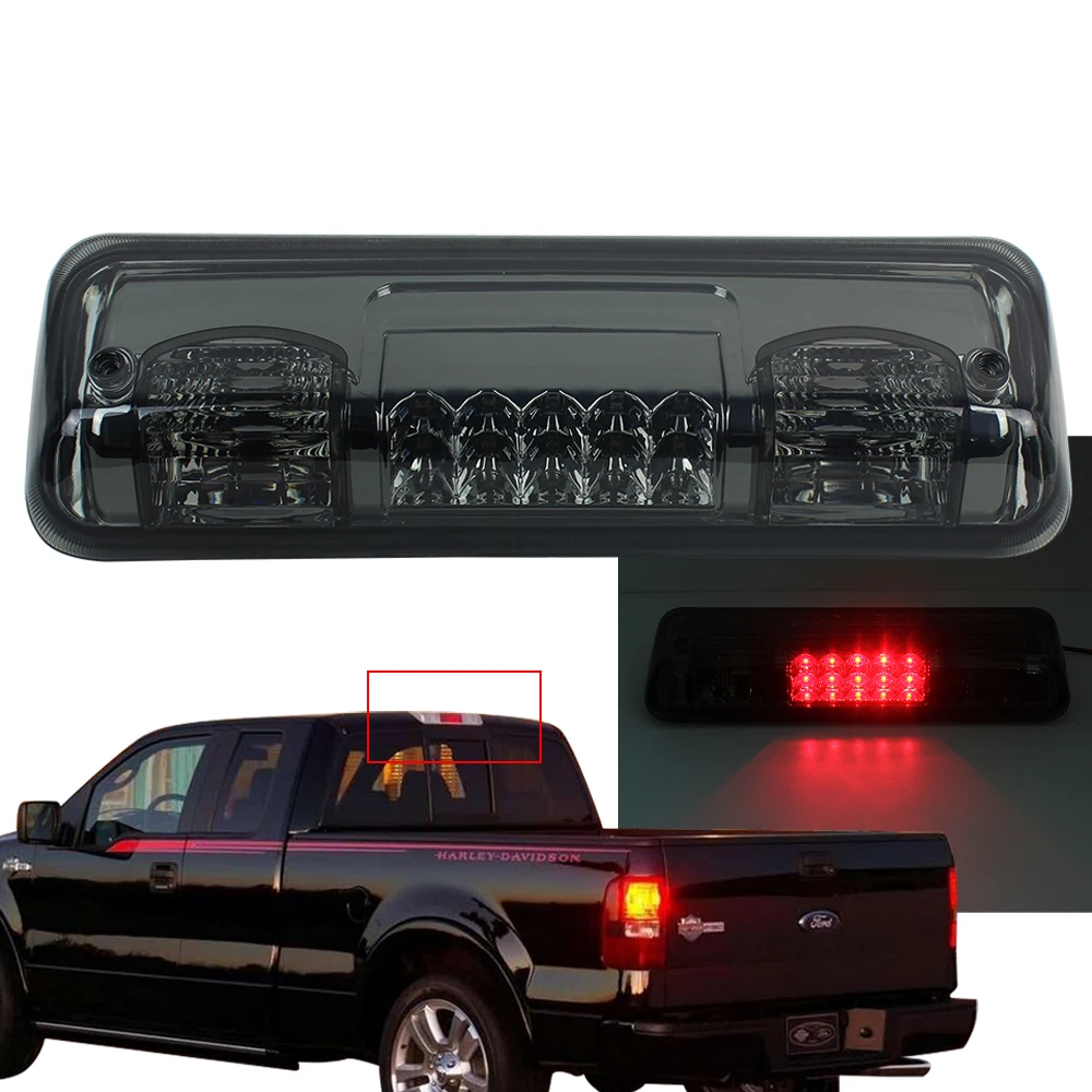 

Для 2004-2008 Ford F150 светодиодный бар третий 3rd задние тормоза светильник брюки карго лампы дым