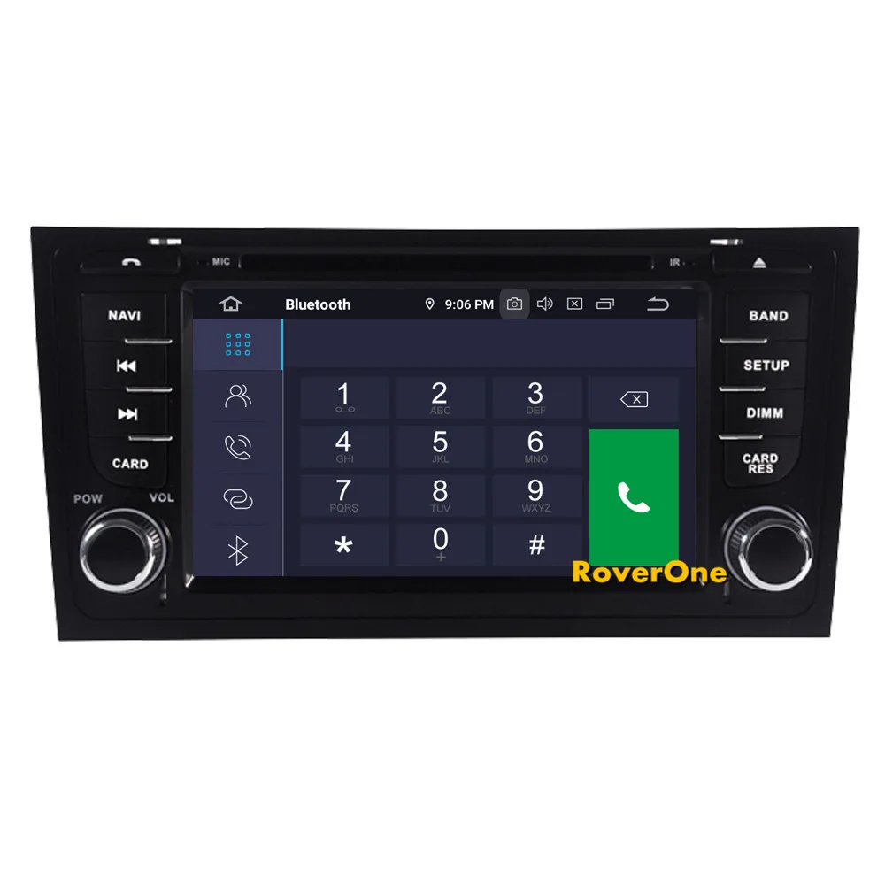RoverOne Android 9,0 Автомобильная Мультимедийная система для Audi A6 C5 S6 RS6 Радио Стерео DVD gps навигация медиа музыкальный плеер PhoneLink