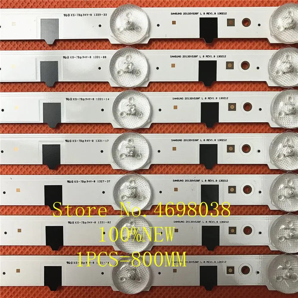 14pcs/set LED strip 2013SVS39F D2GE-390SCA-R3 D2GE-390SCB-R3 For Samsung UE39F5000 UE39F5500 UE39F5370 UA39F5008AR UA39F5088AR | Лампы и