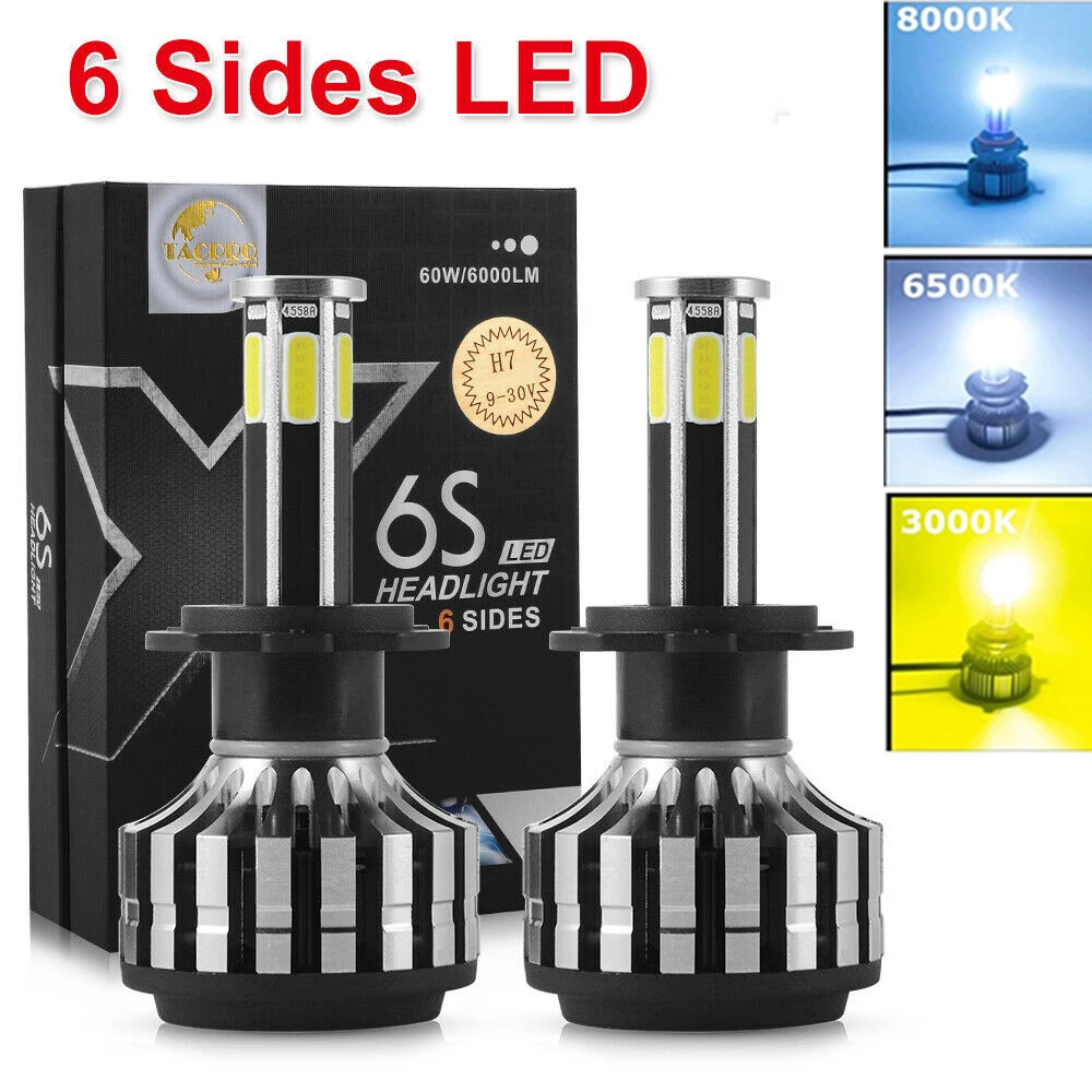 3D 360 Degree Lamp H4 LED Fog Lights H7 LED H11 Car Headlights Bulbs 9005 HB3 9006 HB4 Auto Lamp H1 LED Bulb 3000K 6000K 8000K