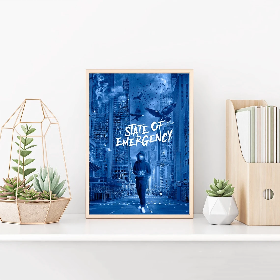 

Li Tjay - State Of Emergency Music Album Cover Poster Singer Music Star Canvas Photo Photo Art Poster Print Home Decoration