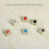cherry mx mechanical keyboard transparent rgb switch speed silver red black blue brown switch 3 pin original cherry rgb switch