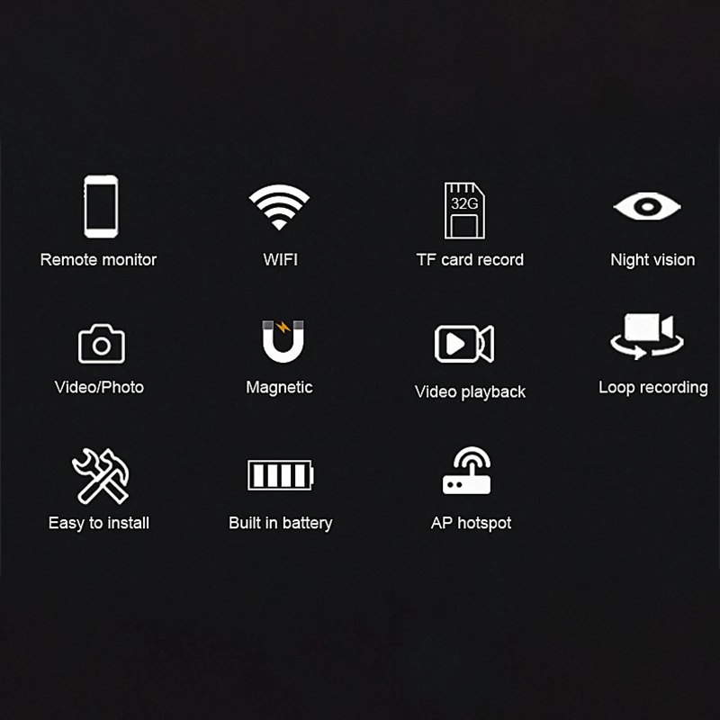Мини Wi-Fi камера ночного видения инфракрасная маленькая веб-камера 1080P с воздушным
