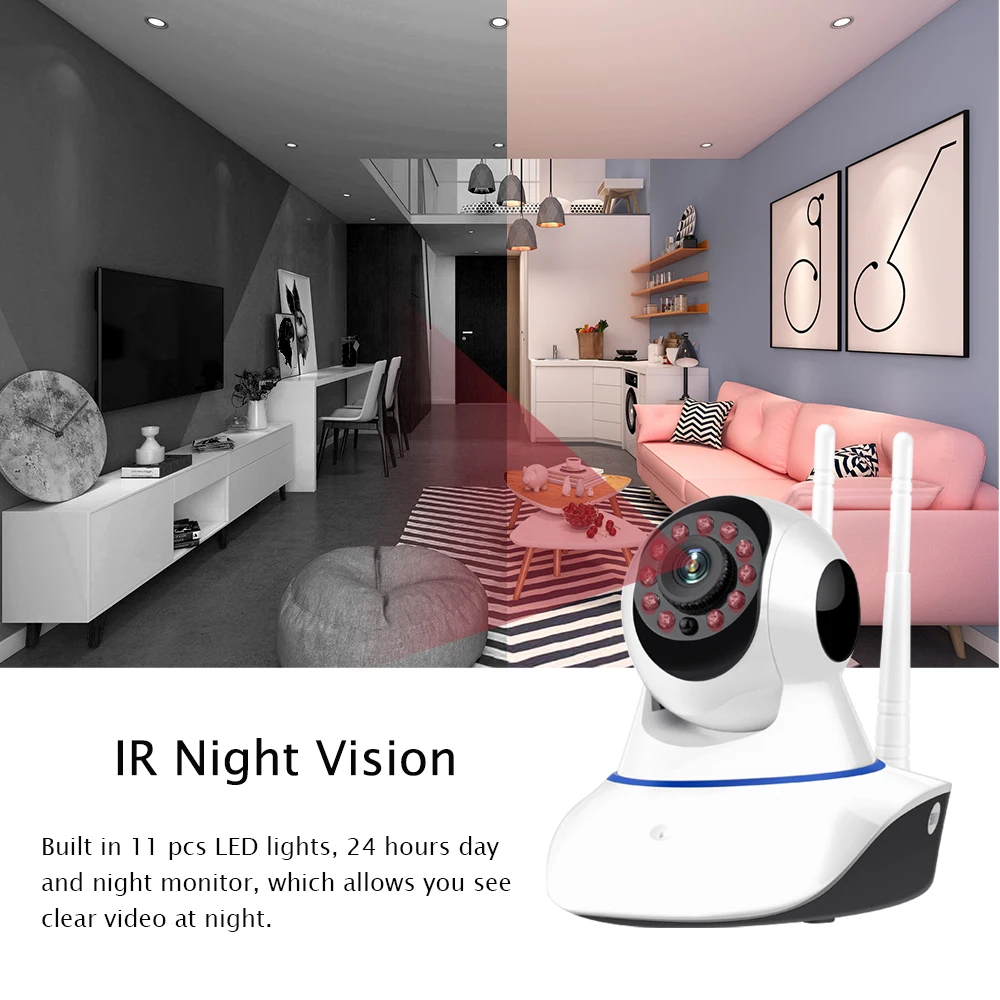 IP-камера HISMAHO 1080P Wi-Fi видеоняня ночное видение | Безопасность и защита