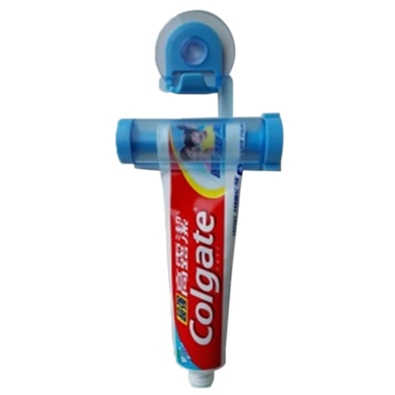 

Plastic Rolling Tube Squeezer Toothpaste Dispenser Sucker Holder Dental Cream Bathroom Manual Syringe Gun Dispenser