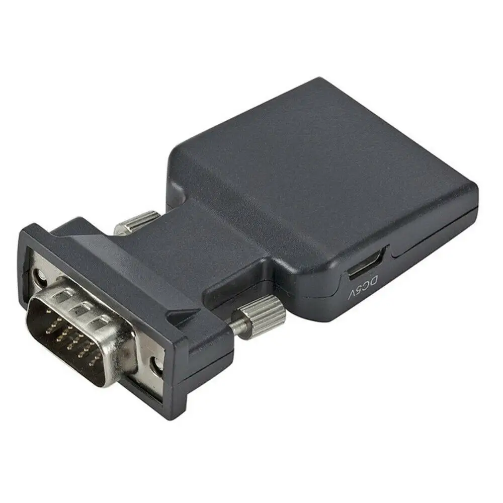 Адаптер VGA-HDMI-совместимый с аудио/1080p видеовыходом преобразователь VGA в HDMI-Co