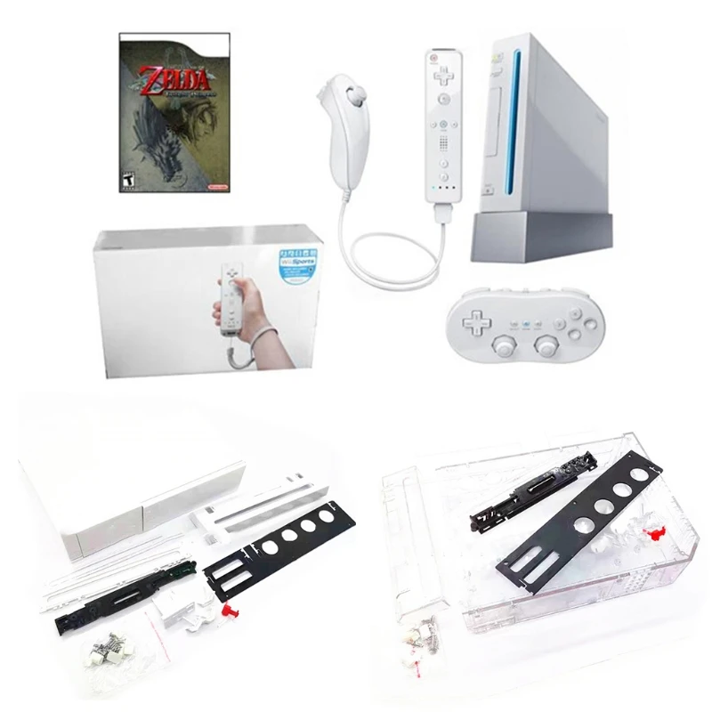Прозрачный цветной защитный чехол для консоли Wii A16 21 Прямая поставка|Запасные