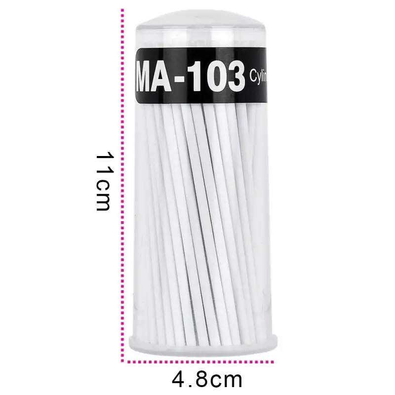 

100pcs/Pack Disposable Microbrush Applicators Graft Eyelash Extensions Remove False Eyelashes Ear Cleaning Sticker Cotton Swab