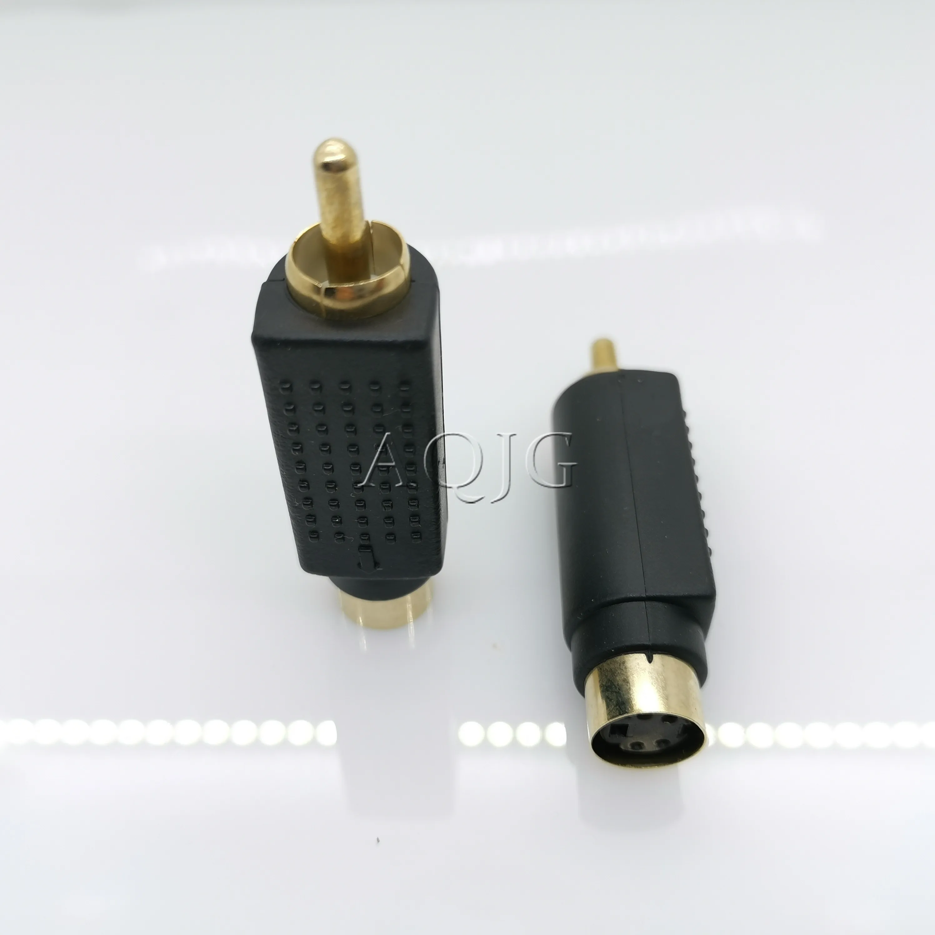 S-video MINI DIN 4-контактный штекер гнездо к AV RCA аудио Удлинительный адаптер