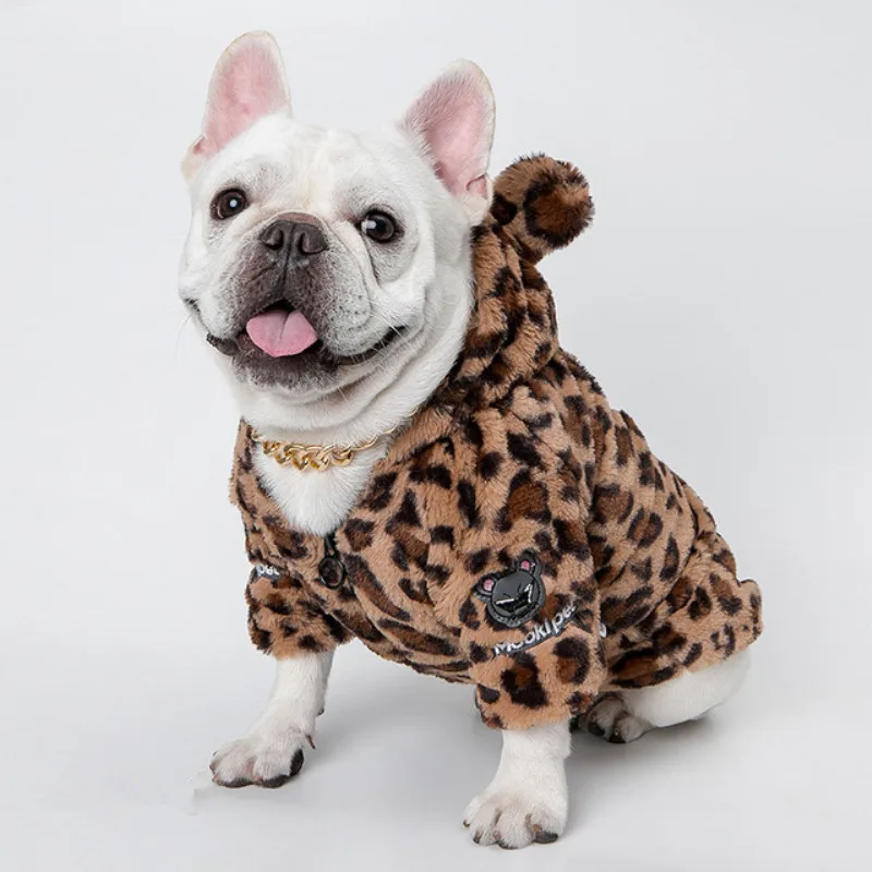 

Sexy Leopard Dog Clothes Winter Dog Coat Jacket Cat Clothing Puppy Outfit Yorkie Poodle Bichon Pomeranian Schnauzer Pug Costume