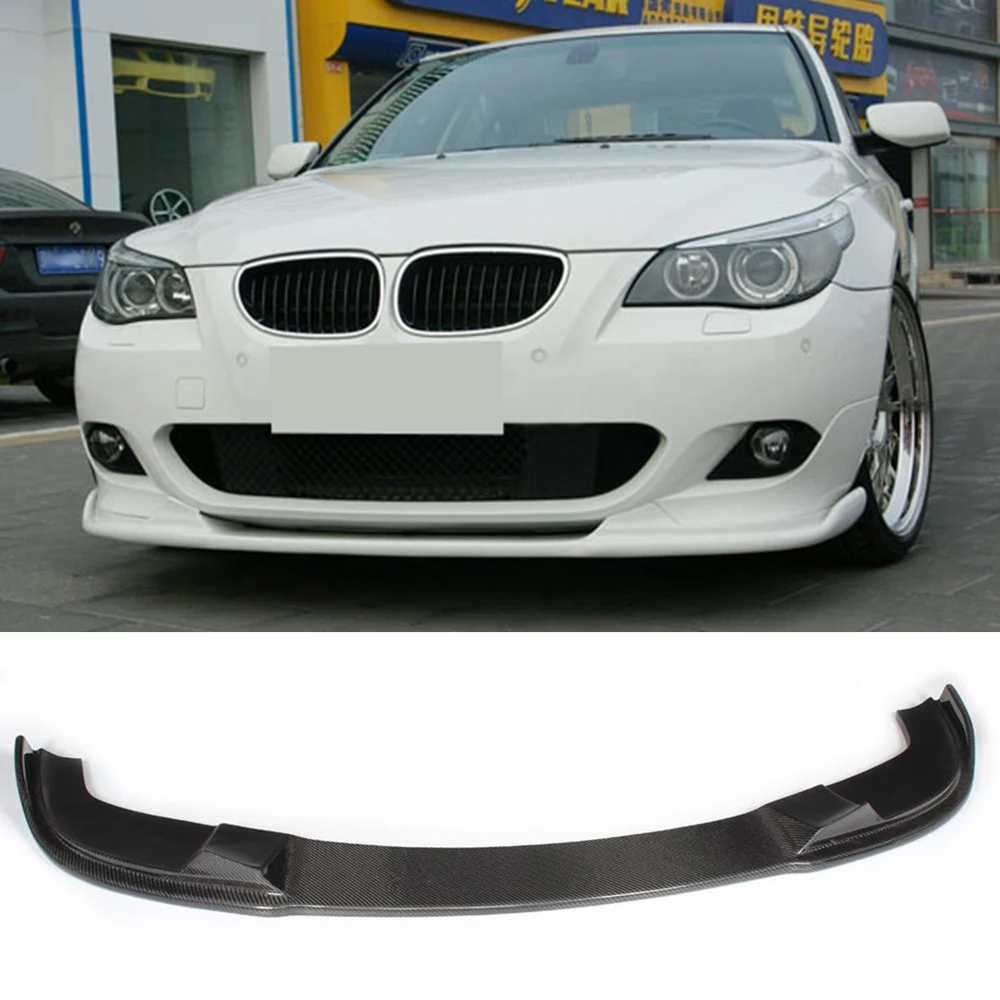 5 Series спойлер для переднего бампера из углеродного волокна BMW E60 M Sport Bumper 2006 2010 520d