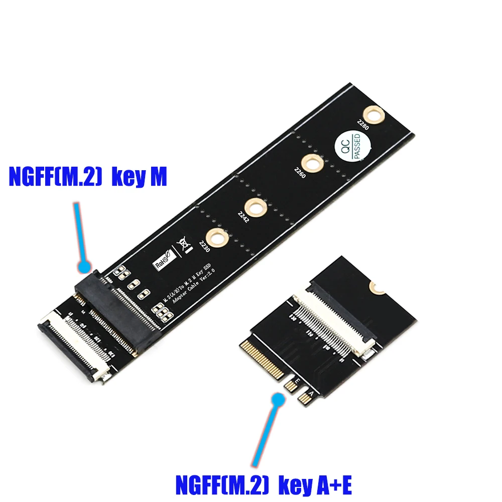 

NGFF (M.2) Key M to Key A+E Card with High Speed FPC Cable