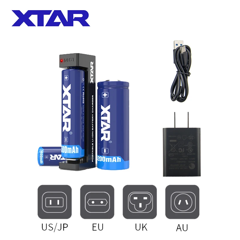 Зарядное устройство XTAR MC1 5 В микро USB портативное зарядное для зарядки литий