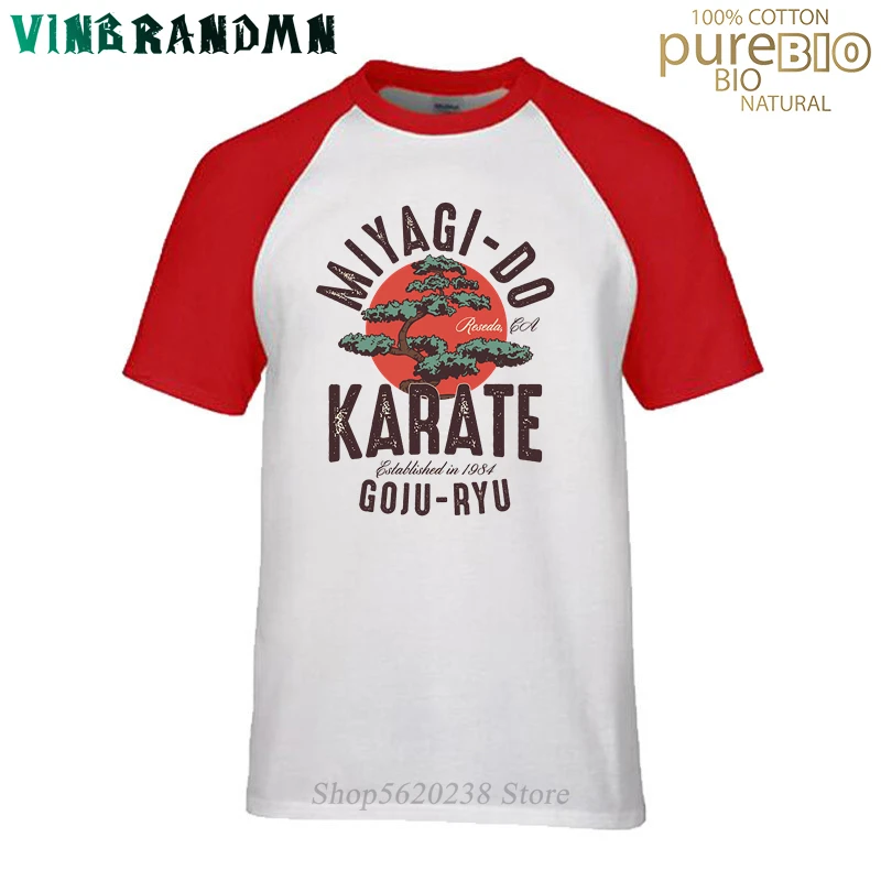 Футболка мужская Винтажная с принтом кобры Кай топ японским мигаги до карате