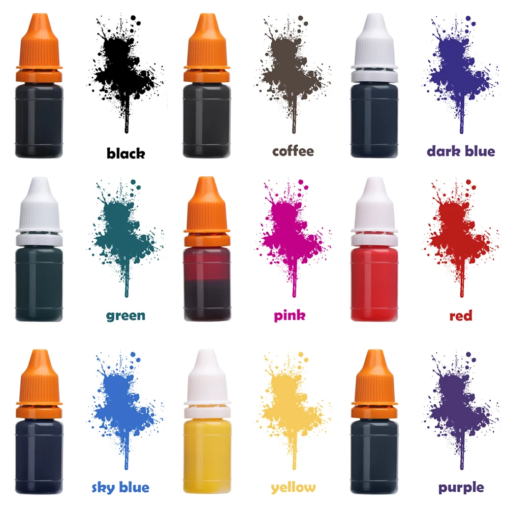 

8ml Flash Refill Ink Photosensitive Seal Stamp Oil Inkpad For Wood Paper Wedding Scrapbooking Make Seal Office School Supplies