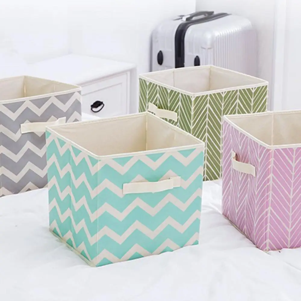 Складные коробки для хранения из нетканого материала складные корзины кубиков с