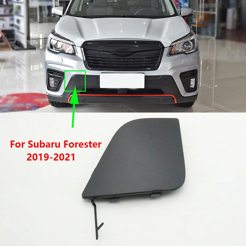 

For Subaru Forester 2019 2020 2021 Car Front Bumper Tow Hook Cover Trailer Eye Cap Lid