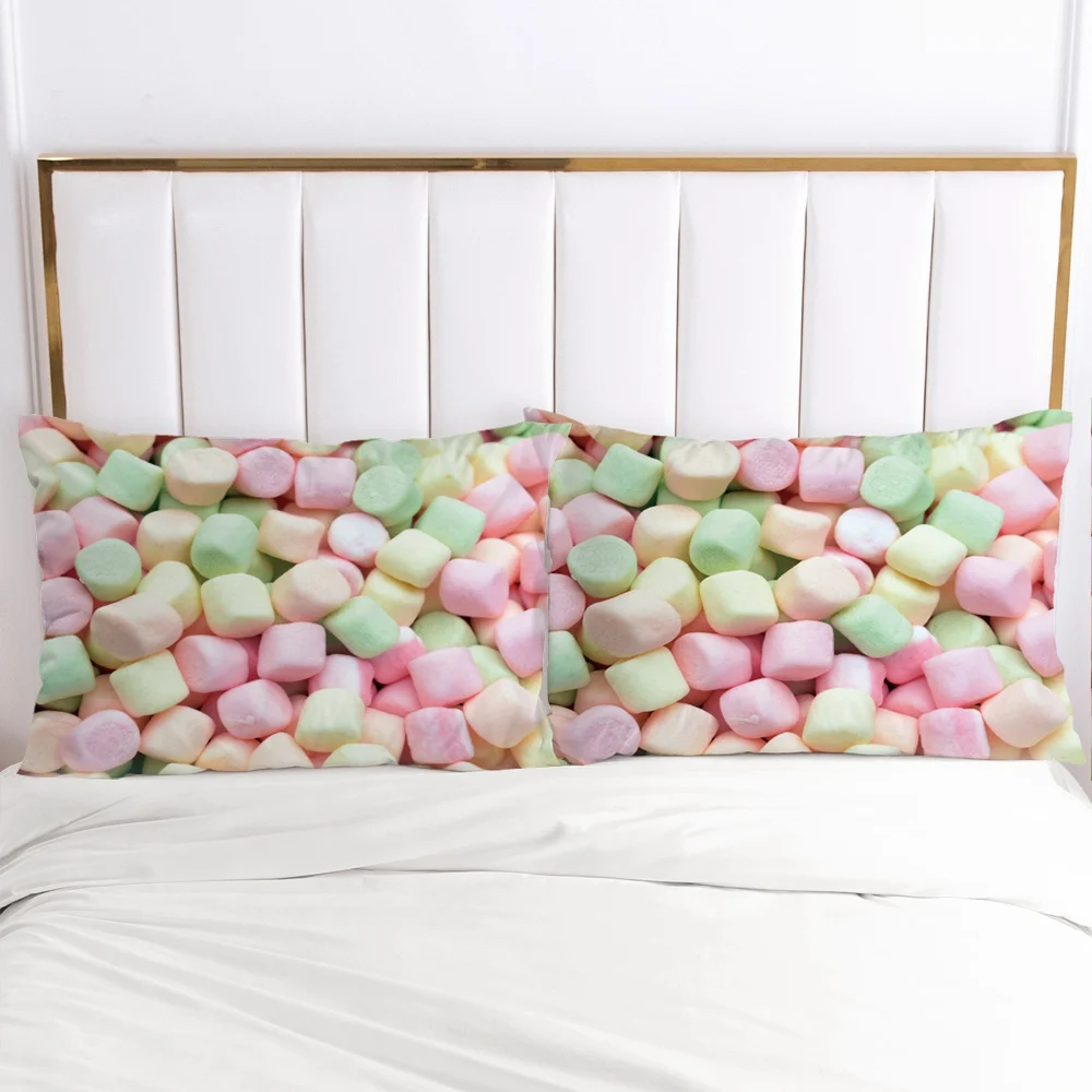 

100% полиэстер волоконная наволочка сахар Стиль наволочка постельные принадлежности крышка конверт обычная подушка чехол размером 45*45, 50x70 ...