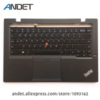 new original keyboard palmrest for lenovo thinkpad x1 carbon gen 2 20a7 20a8 upper case cover touchpad 04x6555 04x6518