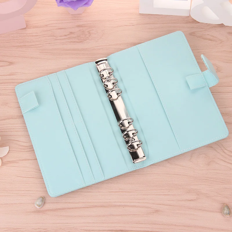 

A6 A5 Notebook Cute Ring Diary Leather Cover Journals Office Personal Binder Weekly Planner Agenda Organizer