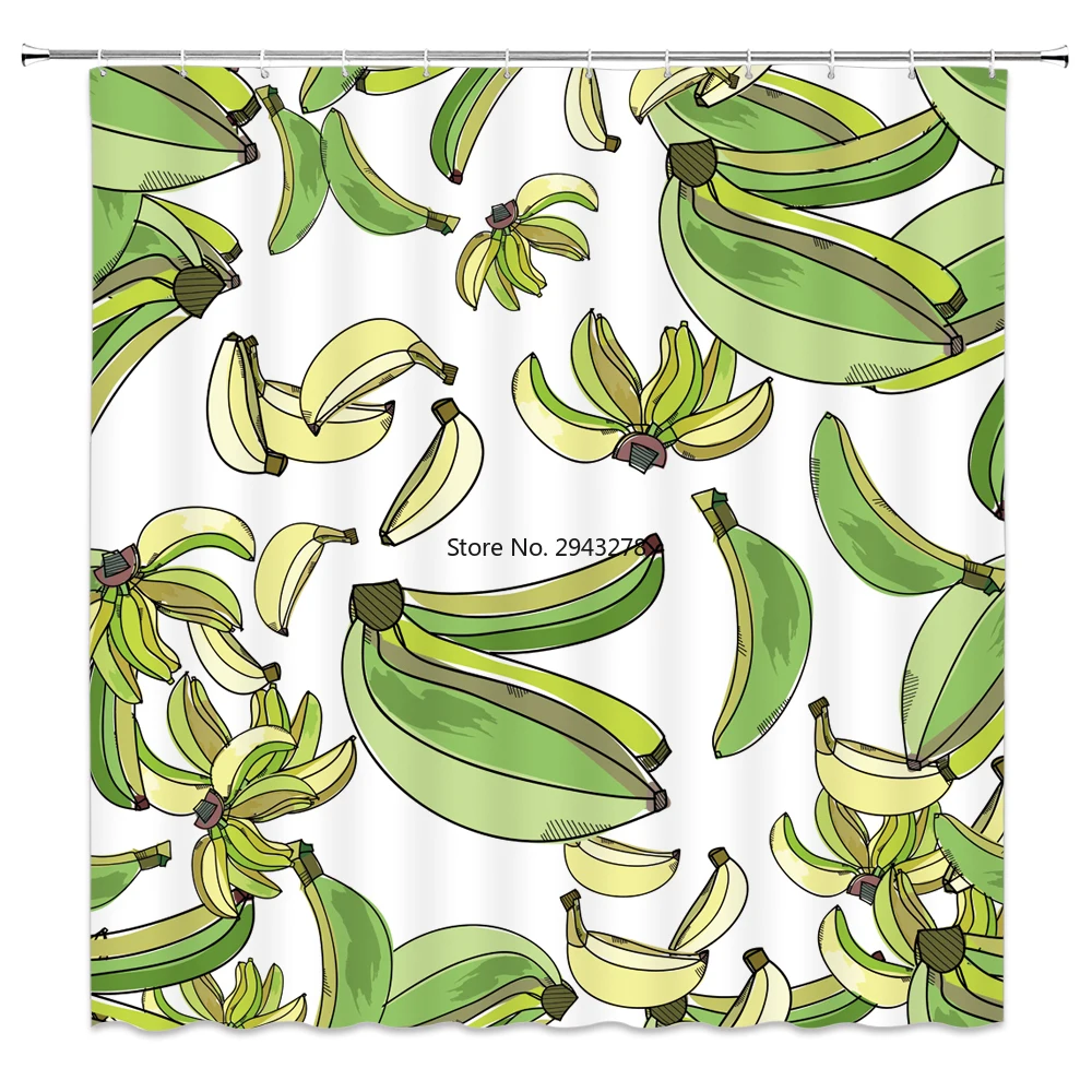 

Green Plant Forest Shower Curtain Waterproof Bathroom Curtain High Quality Polyester Fabric Home Decor With 12 Hook