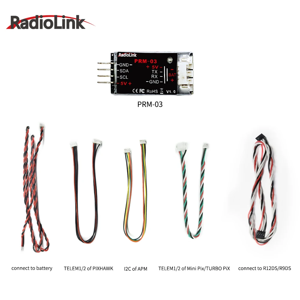 

Модуль обратной информации о полете Radiolink PRM-01 PRM-03 OSD датчик телеметрии для AT9/AT9S/AT9S Pro/AT10/AT10II
