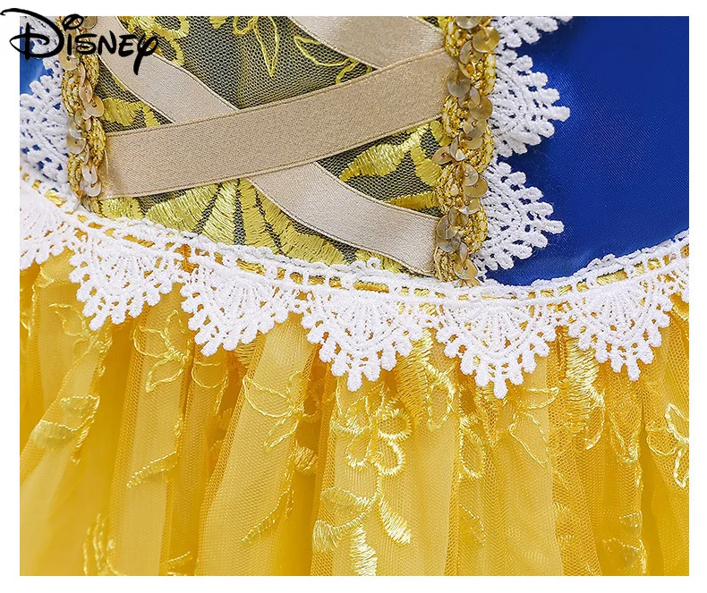 

Original Disney Snow White with Shawl Dress Princess Dress Show Net Yarn Stitching Skirt Dress Flower Girl Ball Gown for Babies