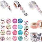 500 шт., наклейки с надписью Thank You