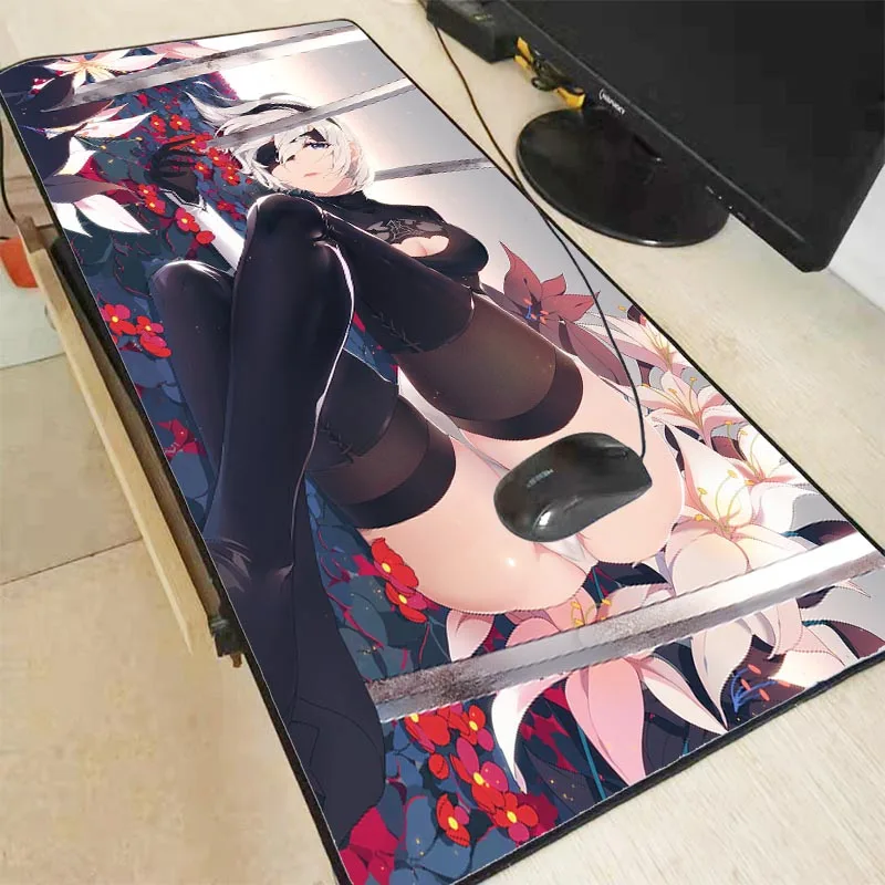 Большой игровой коврик для мыши Mairuige NieR Automata с аниме скоростной версией