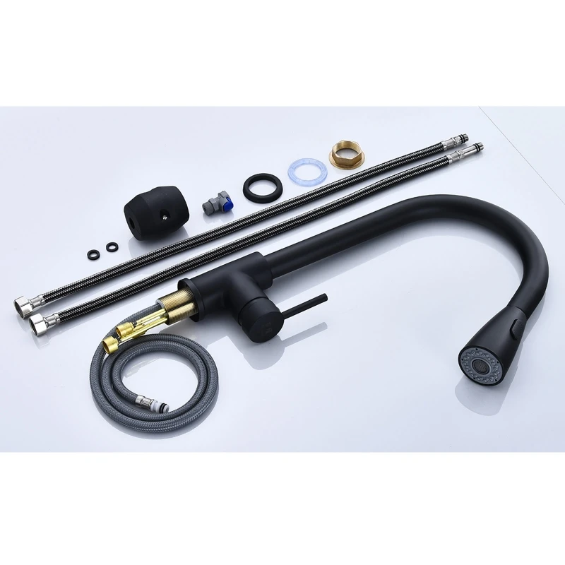 

US/UK/RU/EU/AU Stainless Steel Bathroom Kitchen Basin Faucet Pull Out Sink Tap