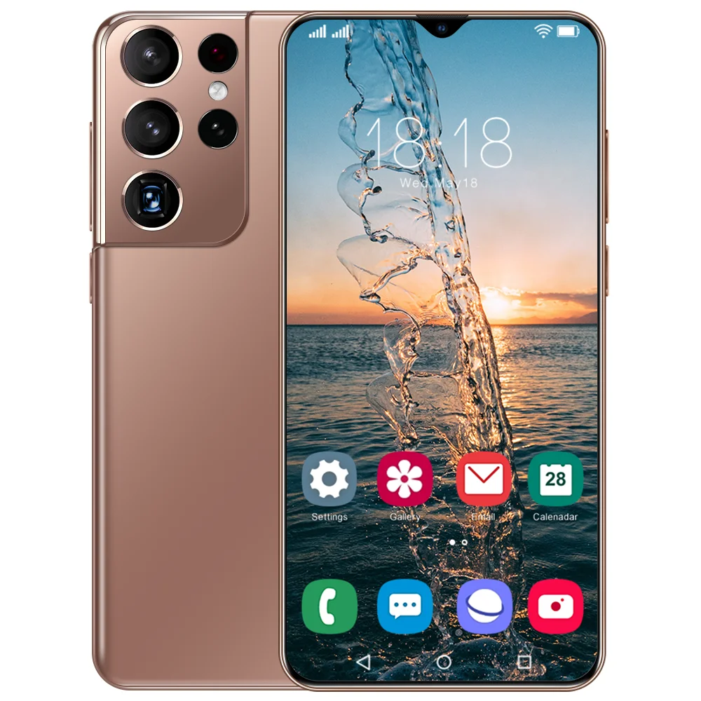 

2021 Hot Sell Smartphone S21 Ultra 8+256GB 6.7Inch Screen 6800mAh Battery Face ID Unlock 32+50MP Camera Dual SIM 5G Mobile Phone