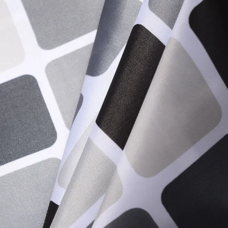 LeRadore утолщенная черно белая занавеска из полиэстера для ванной