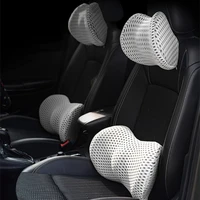 car headrest neck pillow support universal soft neck pillows cushion memory foam lumbar back support interior automotive goods